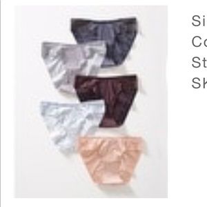 SOMA Vanishing Edge Microfiber Bikini w/ Lace 5 Pack
NEW!!
Sz-L MISTED DOT 5 pk